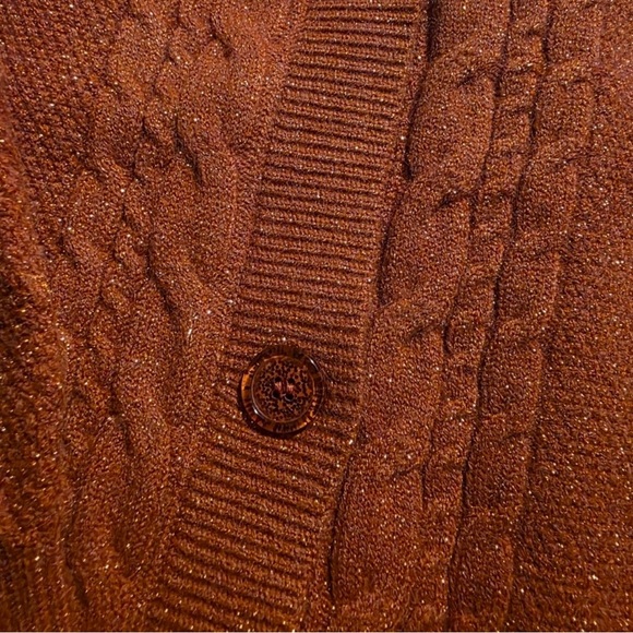 Taylor Swift TLOAS M/L Orange Glitter Cable Knit Sweater with CD Only - Picture 2 of 7